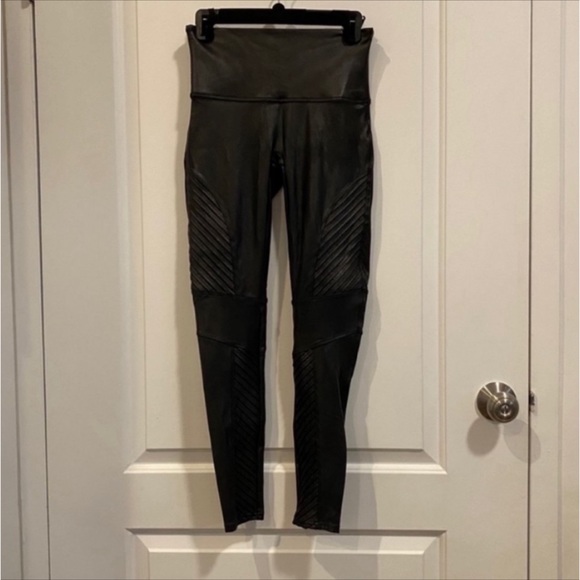 Spanx Faux Leather Moto Leggings - Picture 5 of 6